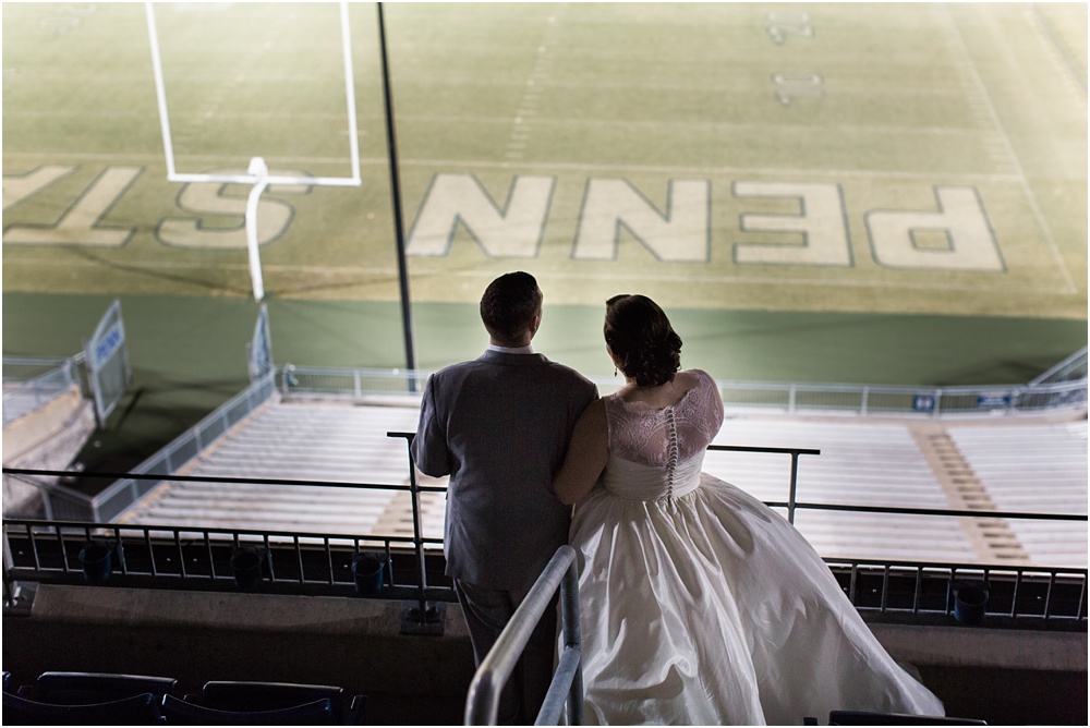 Penn State University Wedding Photographer // Beaver Stadium Wedding // Ashley and Alex