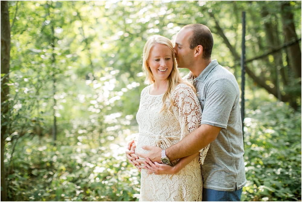 Valley Forge Maternity Photography | Rustic Sunset Maternity Session | Laura and Brandon
