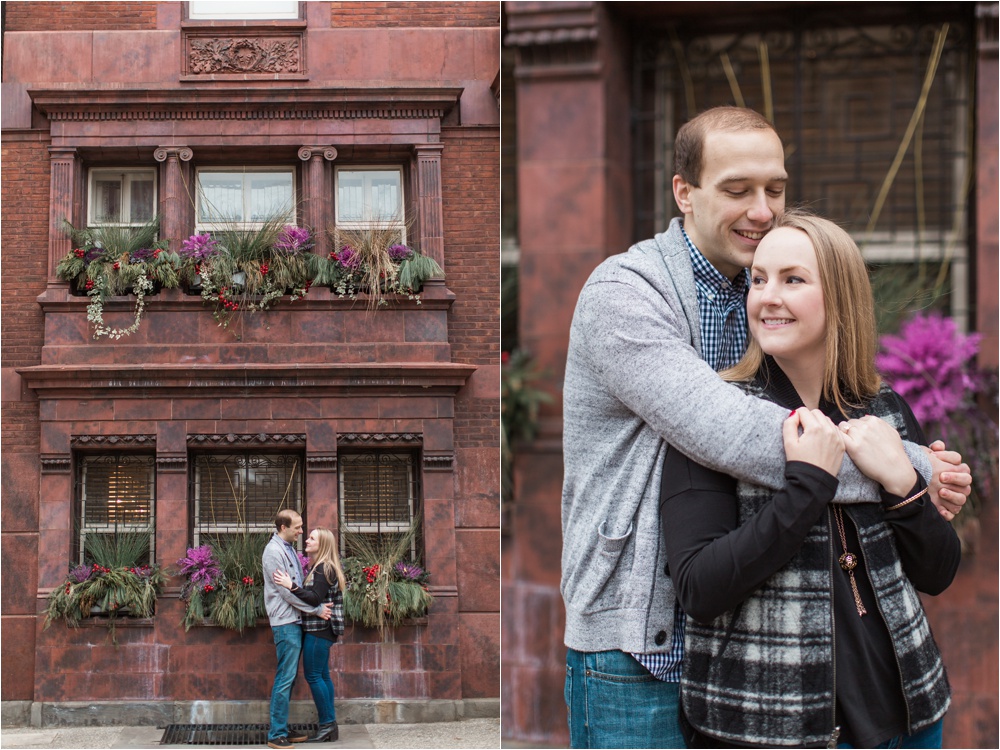 Christmas-time Rittenhouse Square Engagement Session | Philadelphia Engagement Photographer| Jillian and Nick