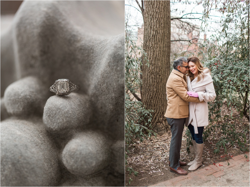 Elfreth's Alley Winter Engagement in Philadelphia | Old City Engagement Photographer | Marissa and Kam