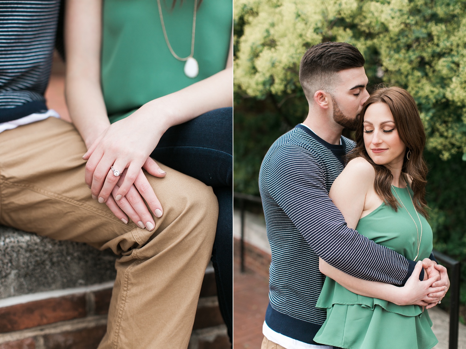 Spruce Street Harbor Park Engagement Session | Spring Engagement | Nicole and Mike