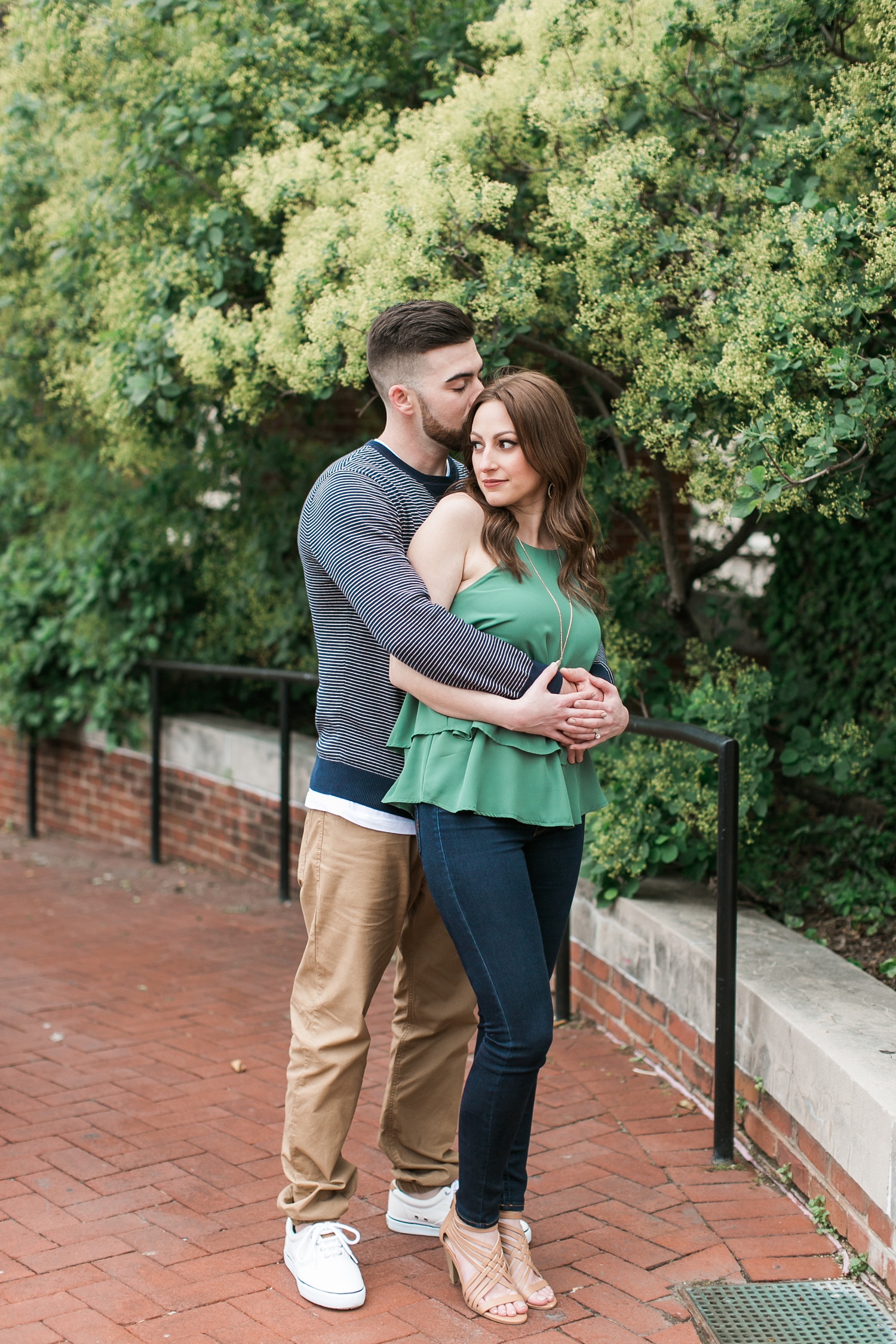Spruce Street Harbor Park Engagement Session | Spring Engagement | Nicole and Mike