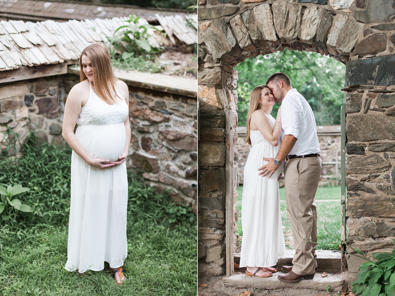Ridley Creek State Park Maternity Photographer | Summer Sunset Maternity Session | Megan and Carl