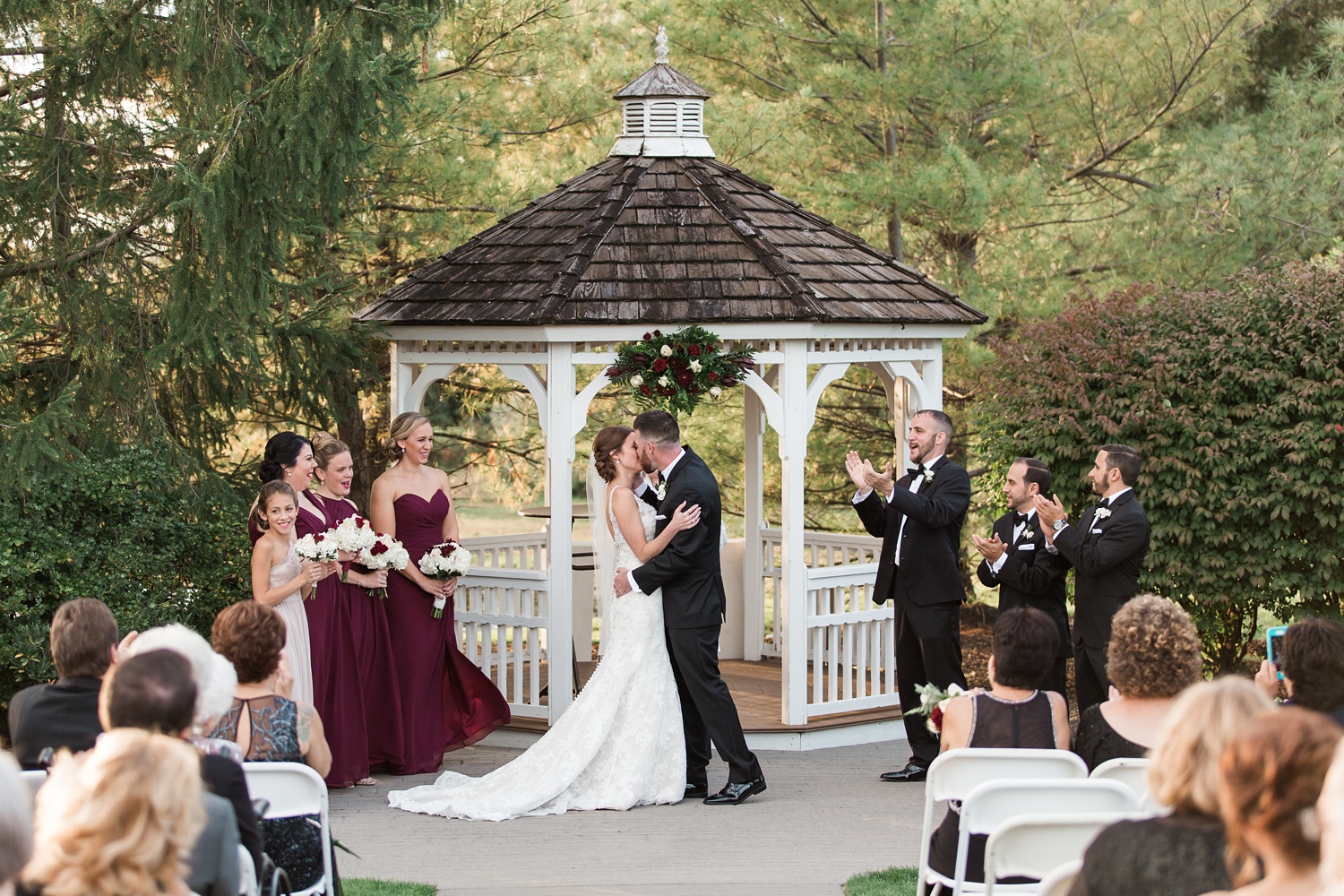 Merlot and Cream Fall Wedding Preview | Blue Bell Country Club Wedding Photography | Nicole and Mike
