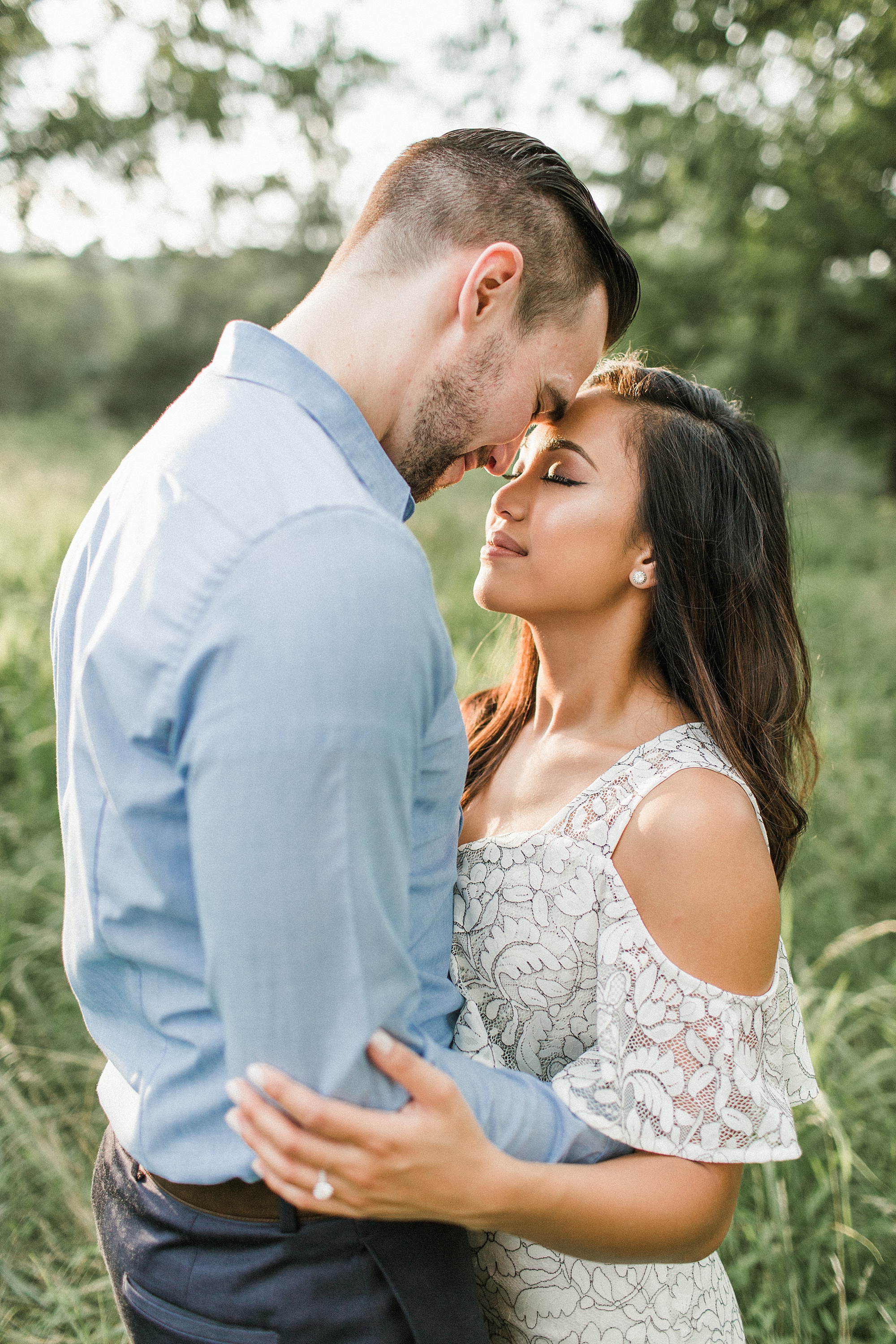 Romantic Summer Golden Hour Engagement Photography | Valley Forge National Park Engagement Photography | Therese and Colin
