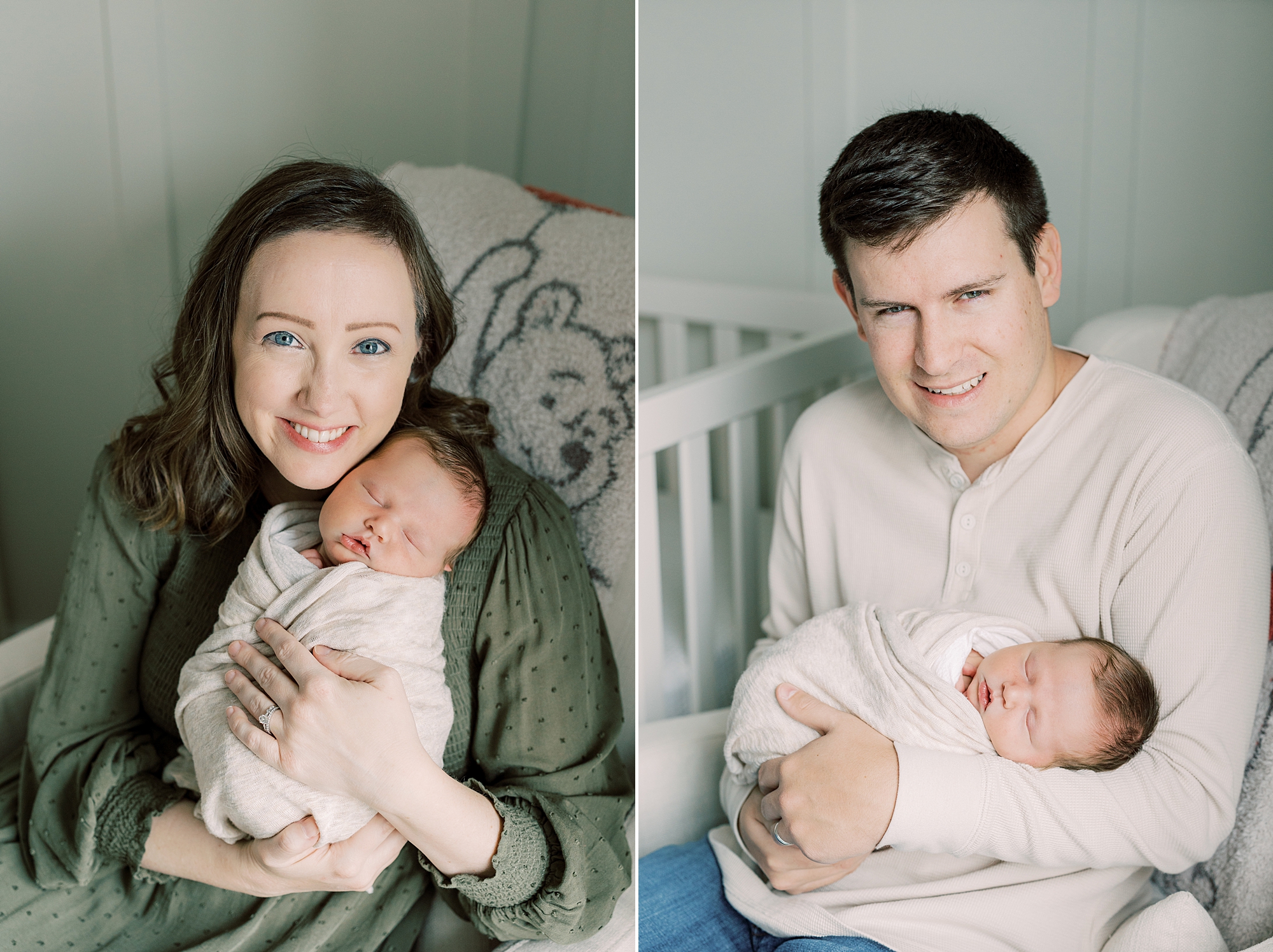 new parents hold son during Media PA newborn session