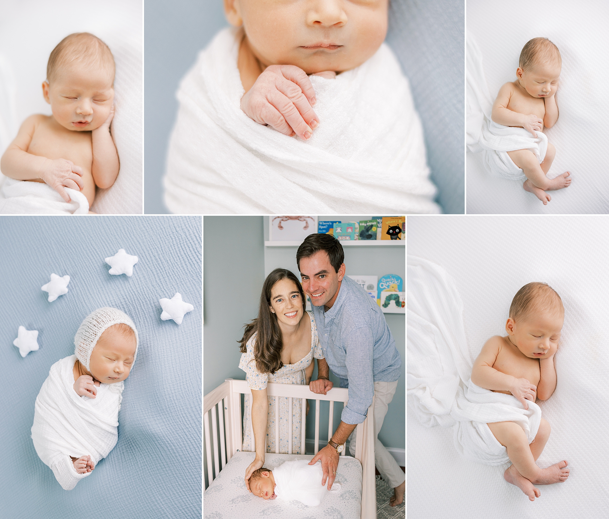 In-home newborn portraits with Philadelphia PA newborn photographer