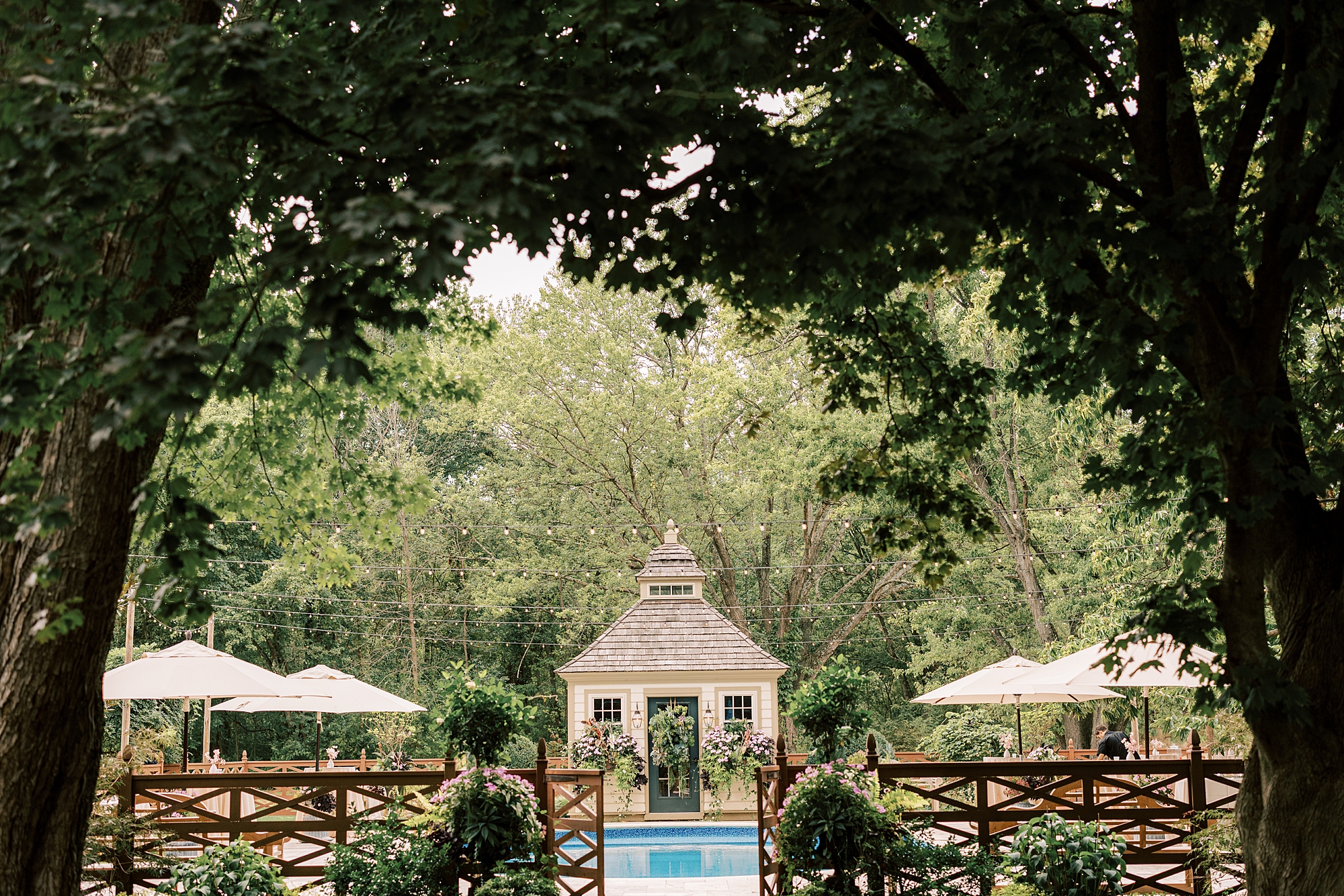 ceremony site by pool at The Cypress House