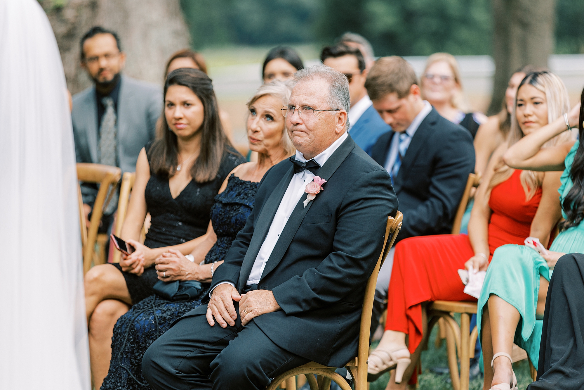 parents watch ceremony at The Cypress House