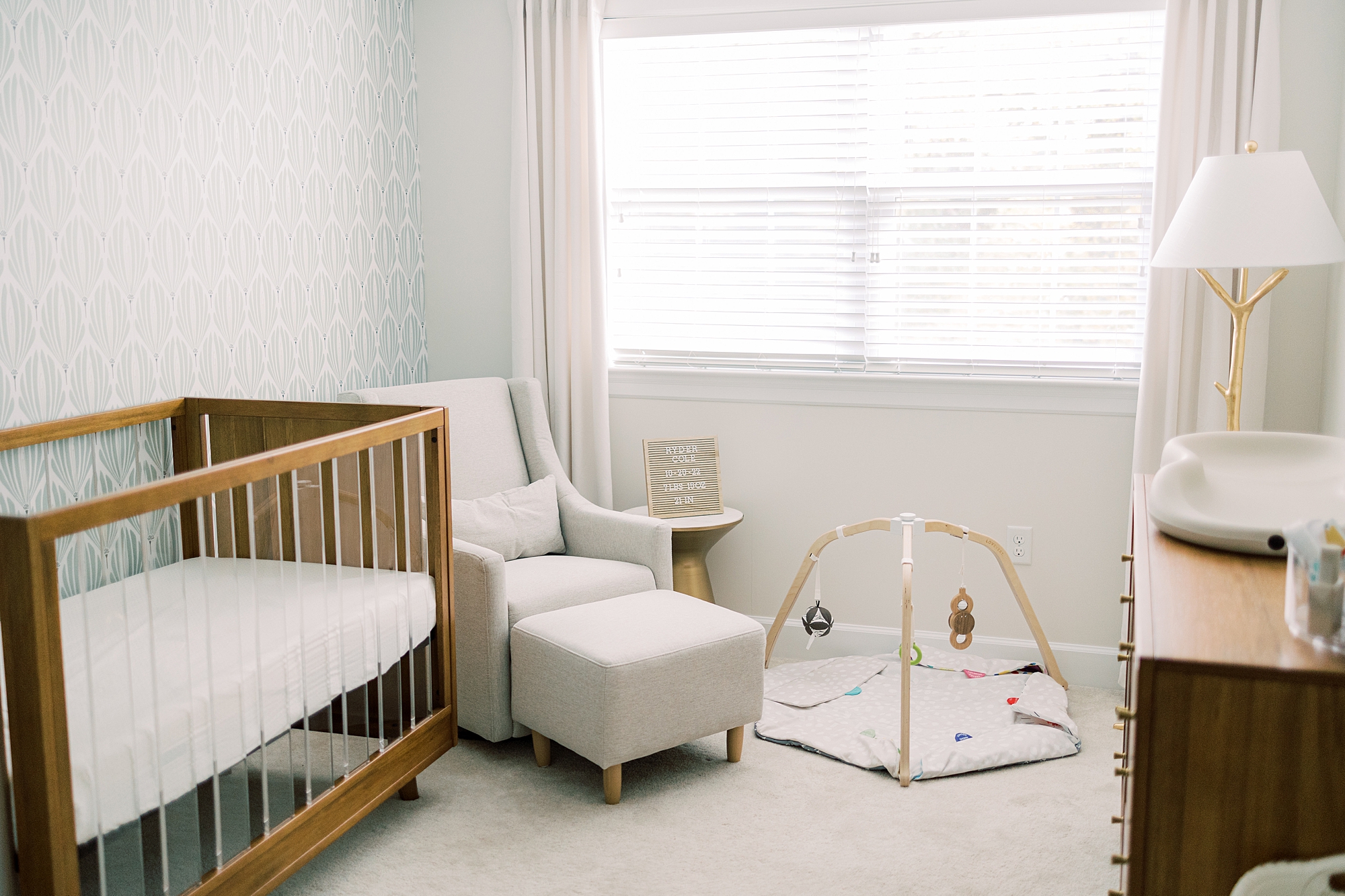 nursery for baby boy in PA home 