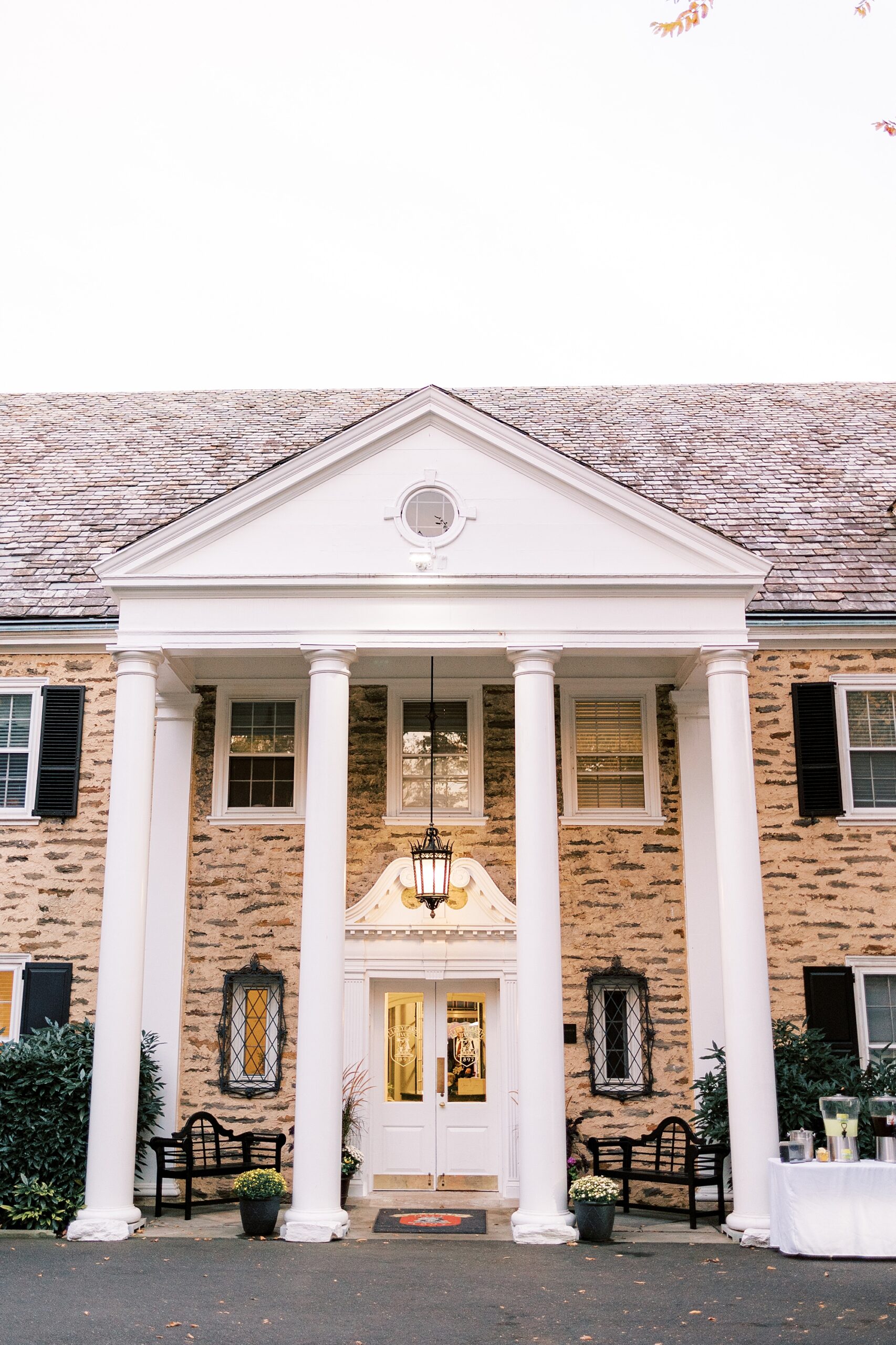 Huntingdon Valley Country Club wedding day in the fall