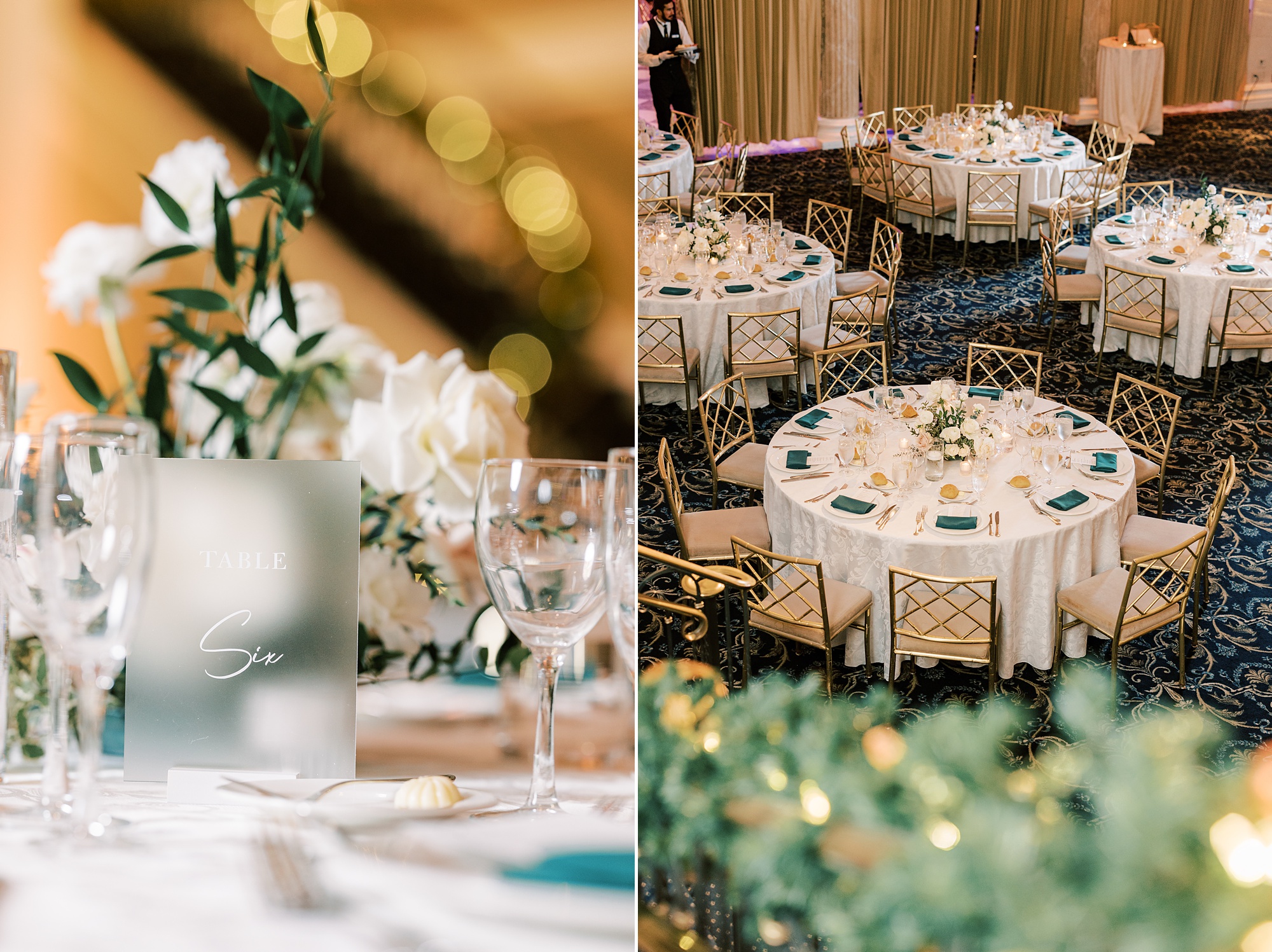 New Year's Eve with gold and green details at The Palace at Somerset Park