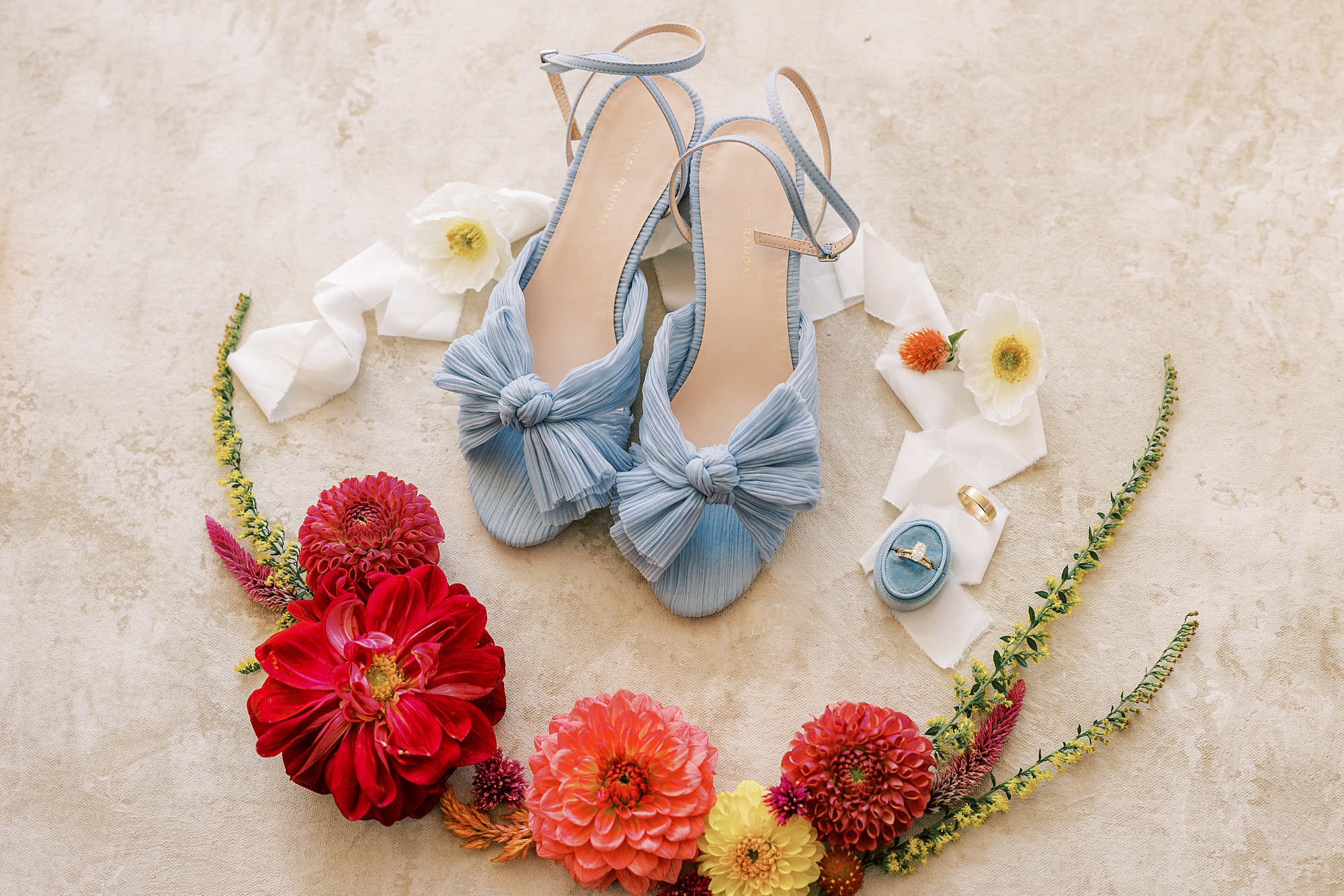 blue shoes for bride for fall wedding 